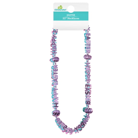 Way to Celebrate Easter Festive Metallic Necklace Set