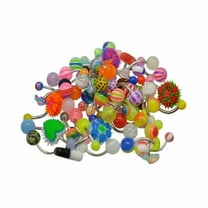 Luxe Modz 50Pcs 14G Surgical Steel Curved Barbell Belly Button Ring Navel Piercing for Women
