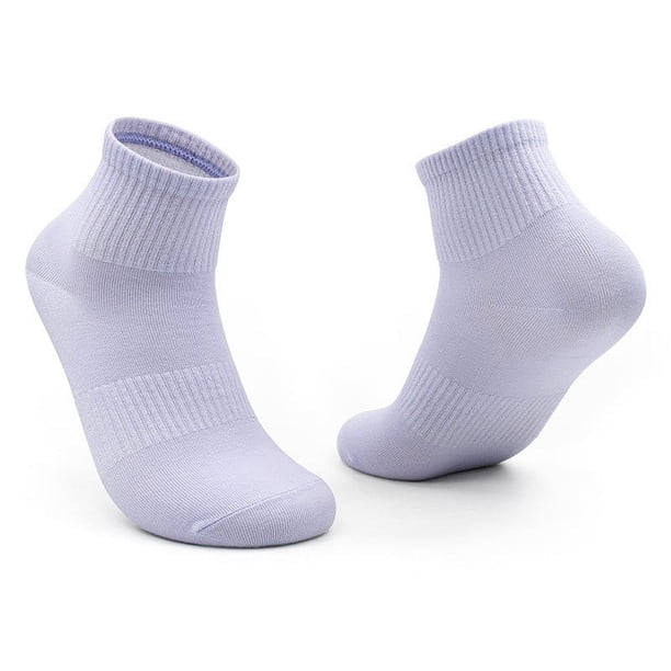Calcetines unisex de algodón transpirables y absorbentes del sudor, calcetines cortos de tubo de color para mujer.