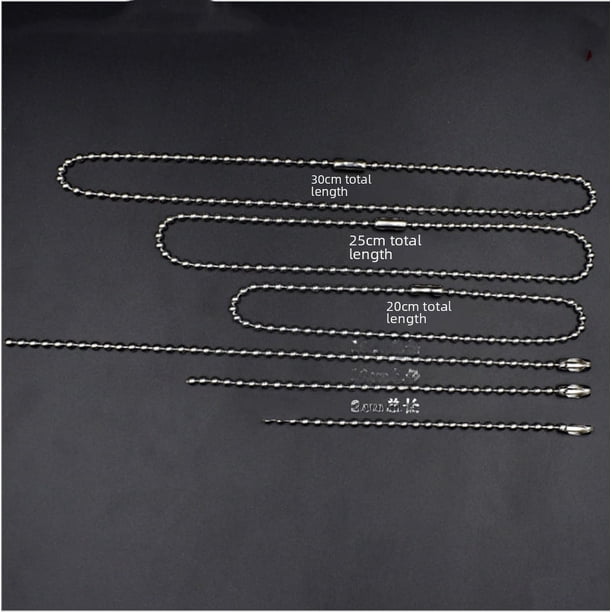 Cadena de bolas con revestimiento de metal, colgante de juguete, cadena de bolas con cuentas, accesorios de joyería