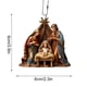 thumbnail image 3 of Llaveros de belén acrílicos impresos en 3D de SHIMELE, colgantes decorativos para árbol de Navidad, pared y coche., 3 of 5
