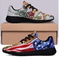 thumbnail image 3 of ChriStas Cattle Cow American flag Shoes Sneakers Black Size 11.5, 3 of 7