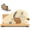 XL Cream, variant on Foldable Extra Large Manual Bread Slicer for Homemade Sourdough - With Scale Line, Non-Slip Suction Cups, Folding Base and Bread Guide for Home Kitchen and Bakery, Adjustable Thickness & Evenly Slice
