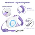 thumbnail image 4 of 16ft Retractable Dog Leash, iMounTEK One-Hand Brake Pet Walking Leash with Flashlight RGB Light, 2 Rolls Waste Bags, Orange, 4 of 9