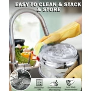Cook N Home Basics Stainless Steel Cookware Set with Glass Lids, Heavy Duty Pots and Pans Set, Stay-Cool Silicone Handles, Induction Compatible, 6-Piece