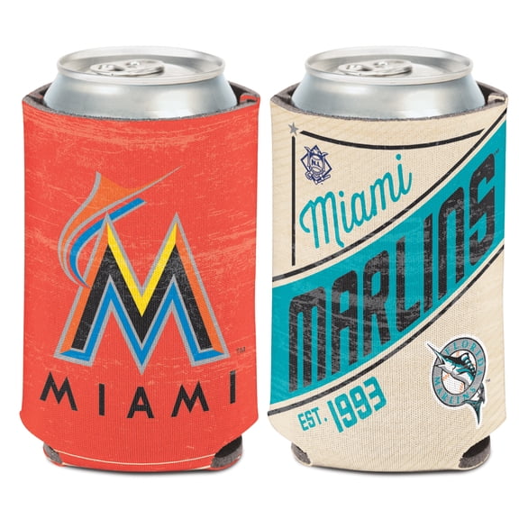 Wincraft 3208586508 MLB Miami Marlins Can Cooler Vintage Design