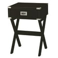 thumbnail image 2 of DUOSONG Black 1-Drawer End Table, Black (1 Piece), 2 of 7