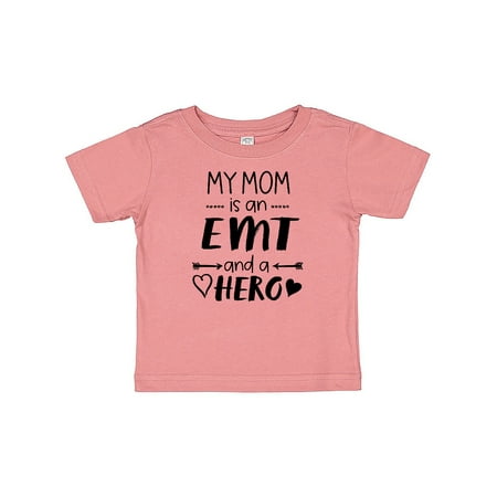 

Inktastic My Mom is an EMT and a Hero Gift Baby Boy or Baby Girl T-Shirt