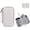 Gray, variant on ABPETE Travel Cable Organizer Pouch,Electronic Accessories Carry Case Tech Bag,Portable Double Layers All-in-One Storage Bag for Cable, Cord, Charger, Phone, Earphone (Navy Blue)