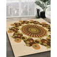 thumbnail image 3 of Ahgly Company Machine Washable Indoor Rectangle Transitional Mahogany Brown Area Rugs, 2' x 5', 3 of 7
