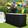 thumbnail image 4 of Eolstice Five-Layer Pleated Party Tablecloth, Versatile Shape Table Cover, Festive Celebration Decoration, Home Event Accessory, 4 of 7