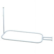 Zenna Home Adjustable Curved Shower Rod 72 in. L Bronze Brown