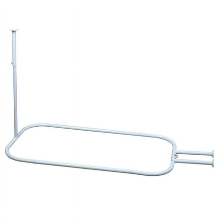 Zenna Home Adjustable Curved Shower Rod 72 in. L Bronze Brown