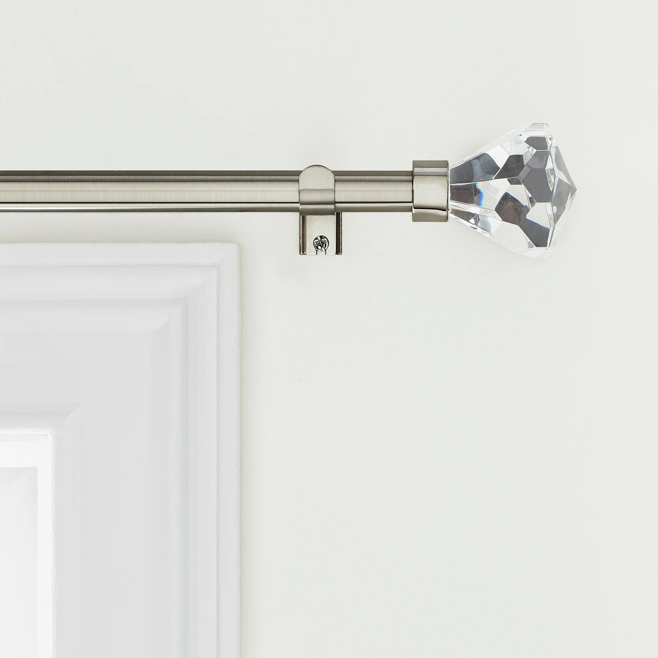 Mainstays Adjustable Curtain Rod, 30-84 Inches, Nickel photo 2