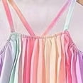 thumbnail image 6 of UngA Girl's 2 Piece Boho Outfits Pleated Spaghetti Strap Camisoles and Elastic Waist Wide Leg Pants 6-7 Years,Multicolour, 6 of 7
