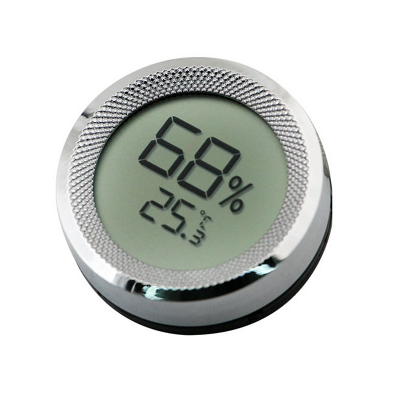 Mini Digital Hygrometer Gauge Indoor Thermometer, LCD Monitor Temperature Outdoor  Humidity Meter for Humidors Greenhouse Jars Incubators Guitar Case, Display  Fahrenheit (℉)，Display Degrees Celsius (℃), 1PC/2PCS