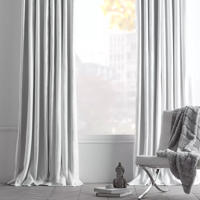 Bouclair Rideau Occultant Empire Blanc 52x84 Po (132x213 cm)