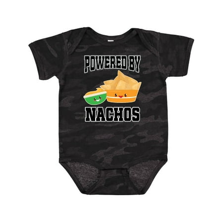 

Inktastic Powered by Nachos Gift Baby Boy or Baby Girl Bodysuit