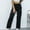 Black, variant on Idoravan Women's Plus Size Pants Womens Casual Loose Overalls Black Pocket Straight Leg Pants
