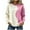 Z01 Pink, variant on Erwazi Women's Color Block Sweatshirt Crewneck Long Sleeve Pullover Casual Tops Loose Fit Comfy Trendy Outfits