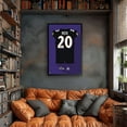 thumbnail image 2 of Ed Reed Baltimore Ravens Framed 14" x 20" Retired Jersey Art Print, 2 of 3