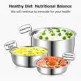 thumbnail image 4 of DEBGFS Electric Lunch Box Three layers Stainless Steel Heating Rice Office Worker Plug In Electric Heating Thermal Insulation Lunch Box, 4 of 7