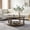 Dark Brown, variant on Kevinplus 40“ Mid Century 2 Tier Round Wooden Center Coffee Table with Wheels for living Room, Office, Apartment,Brown