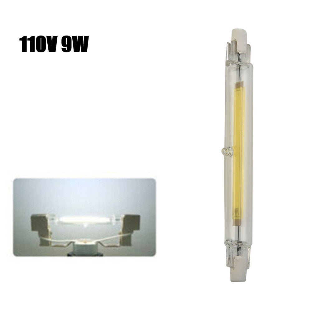 Leke COB R7s LED Glass 5W 78mm/9W 118mm Dimmable Replace Halogen Tube  220V/110V 