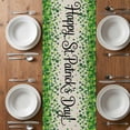thumbnail image 6 of St. Patrick's Day Table Runner - 36 Inch Long, Kitchen Dining Table Runner Dresser Scarves, Spring Lucky Shamrocks Gnomes Vintage Farmhouse Decor for Coffee Tables Wedding Party Banquet, 6 of 8