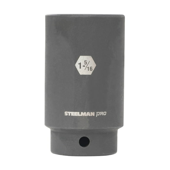 STEELMAN PRO 1/2-Inch Drive 1-5/16-Inch Deep 6-Point Impact Socket, 60517