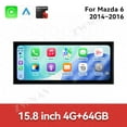 thumbnail image 3 of ZWNAV 15.8 inch Android 15 Car Radio For Mazda 6 2014-2016 HD Multimedia Video Player Navigation GPS DVD 4G DSP Stereo Bluetooth, 3 of 15