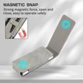 thumbnail image 3 of Wallet Case for Samsung Galaxy Z Fold2 Flexible Clip Card Slots Flip Case with Glass Screen Protective Film Pen Stylus, PU Leather Magnetic Snap Shockproof Full Protection Cover, Gray, 3 of 11