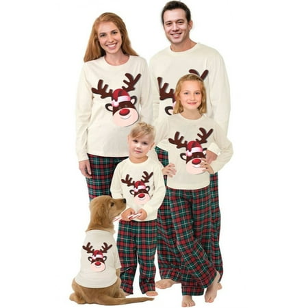 

AMILIEe Family Matching Pajamas Christmas Sleepwear Parent-Child Nightwear