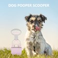 thumbnail image 3 of OULII Plastic Pet Waste Cleanup Pooper Scooper Violet Easy Pick 1Set, 3 of 8
