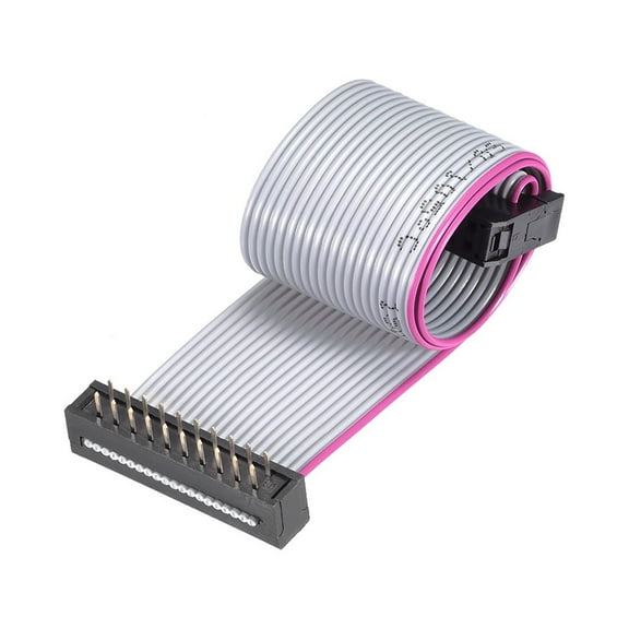 IDC Wire Flat Ribbon Cable FC/FD Connector A-type 20Pins 2.54mm Pitch 0.2m Length