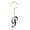 Black P, variant on Key Chain Cute Cartoon Key Chain Car Pendant for Kids Practical Accessories Idea Key Holder Novel Design, 11.6 cmx2.7 cm, Black P
