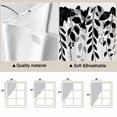 thumbnail image 5 of Black Spring Botanical Swag Valances for Windows, Kitchen Window Curtains Over Sink, Weeping Eucalyptus Butterfly Window Treatment Curtains for Living Room/Bedroom Curtains 2 Panel Sets 36"x45", 5 of 8