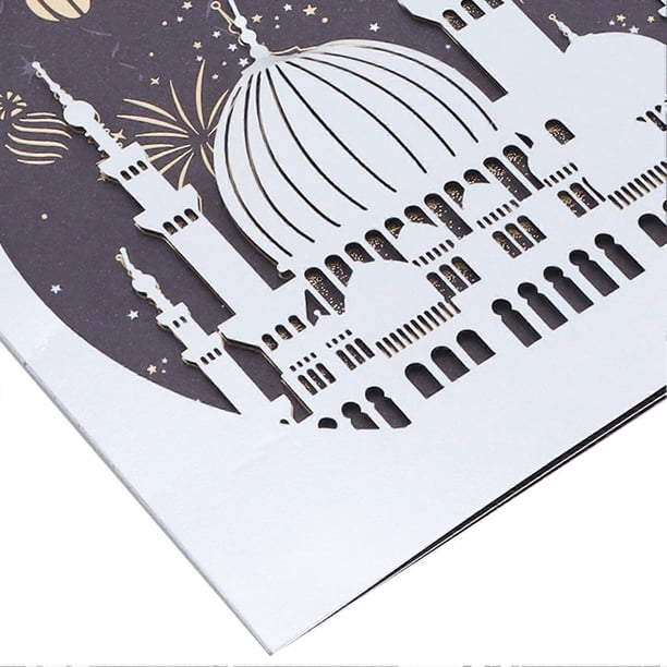 Gift Cards Simple Hollow Fashionable Dainty Birthday Cards with Envelope for Adults Thanksgiving Birthday Festivals GiftDream Castle