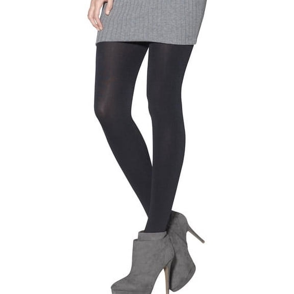 L'eggs Casuals Women's Black Opaque Body Shaping Tights (1 pair pack)