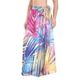 thumbnail image 2 of Women's Beach Swimsuit Cover Ups Bathing Suit Coverups Bikini Wrap Dress for Swimwear Colorful Tropical Palm Leaves, 2 of 7