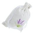 thumbnail image 3 of Bolsa con cordón, bolsita vacía, bolsa con cordón bordada de lavanda, bolsa de algodón de azúcar, bolsita de fragancia para recuerdo de fiesta de boda, 3 of 8