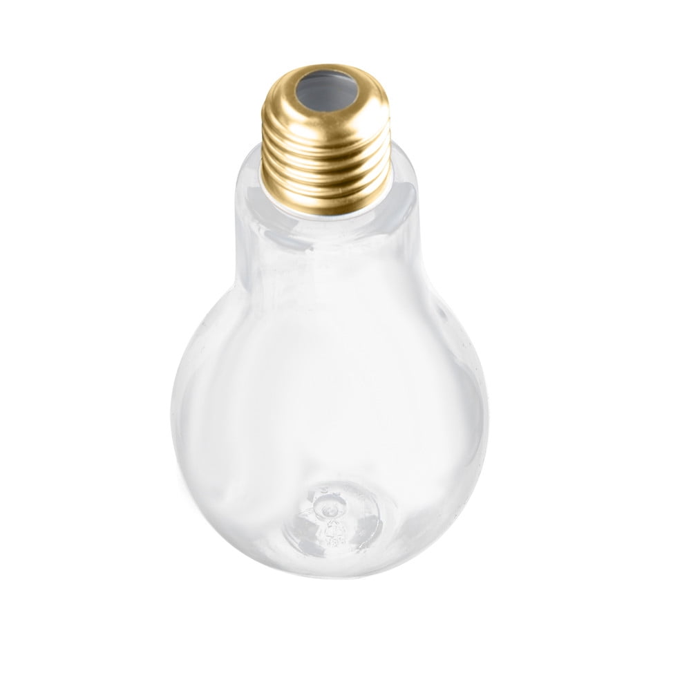 Summer Bulb Water Bottle Brief Cute Milk Juice Light Bulbs  Cup Leak-proof 