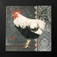 thumbnail image 2 of Babbitt, Gwendolyn 12x12 Black Modern Framed Museum Art Print Titled - French Rooster II, 2 of 5