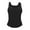 Black, variant on Einccm Women's Ribbed V Neck Tank Top with Built-in Bra Scalloped Neckline Fitted Camisole Sleeveless Undershirt for Casual Summer Layering Yoga Workout Basic Fashion