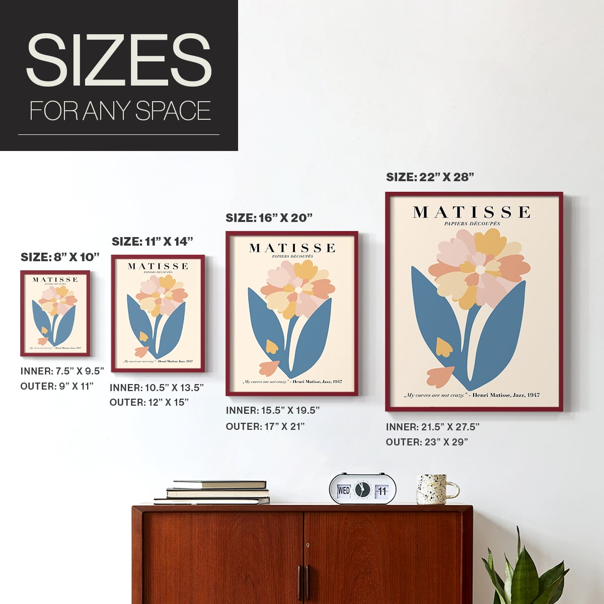 Matisse LXXXVIII Framed Print - Solid Wood