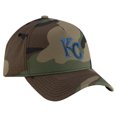 thumbnail image 2 of Men's New Era Camo Kansas City Royals Woodland Team Pop 9FORTY A-Frame Adjustable Hat, 2 of 5
