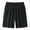 Black, variant on Men's Solid Color Wide Leg Shorts Comfy Stretch Athletic Shorts Summer Workout Gym with Zipper Pockets