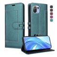 thumbnail image 1 of Premium Wallet Case for Xiaomi 11 Lite with Card Slots & Kickstand, Flip Cover Green, 1 of 7
