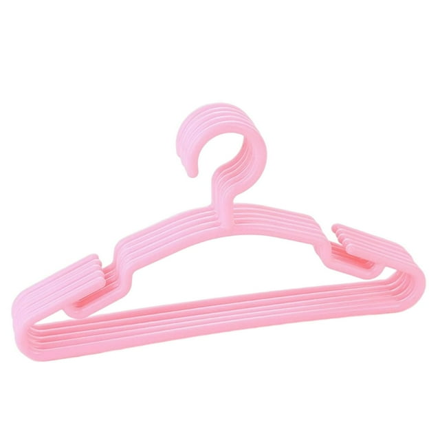 10PCS Kids Hangers Plastic Non Slip Standard Multiple Colors Nursery Coat Hanger