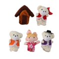 thumbnail image 1 of Familia de Marionetas de Tela de Felpa Sunnimix 4x Bebé Niño Mano Juguete Guardería, 1 of 8